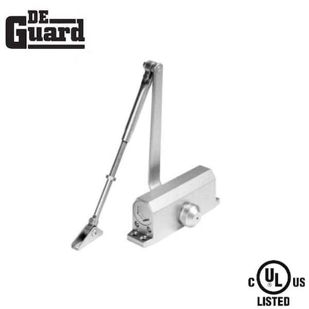 Deguard Hydraulic Door Closer With P.A Bracket Grade1- Satin Nickel (3) DDC1003-SN